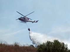 Vasto incendio divampa a Palmas Arborea: bruciati 16 ettari di canneto gonnesa-scoppia-incendio-nelle-campagne-in-azione-elicottero
