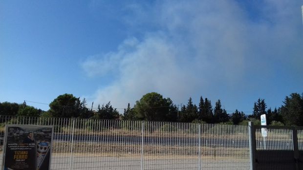 Fiamme a due passi dal parco acquatico Diverland fiamme-a-due-passi-dal-parco-acquatico-diverland-in-azione-vigili-del-fuoco