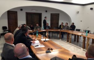 vertenza-sardinia-green-island-presidio-degli-operai-in-viale-trento