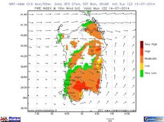 Incendi in Sardegna, zone a rischio – 14 luglio 2014 incendi-in-sardegna-zone-a-rischio-14-luglio-2014