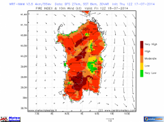 Incendi in Sardegna, zone a rischio – 18 luglio 2014 incendi-in-sardegna-zone-a-rischio-18-luglio-2014