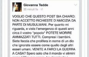 Post choc sui musulmani, la Tedde rischia denuncia per istigazione razziale post-choc-sui-musulmani-la-tedde-rischia-denuncia-per-istigazione-razziale