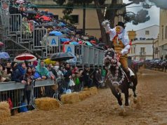 Sartiglia sotto la pioggia: 19 stelle centrate. Grave incidente a un cavallo sartiglia-sotto-la-pioggia-19-stelle-centrate-grave-incidente-a-un-cavallo