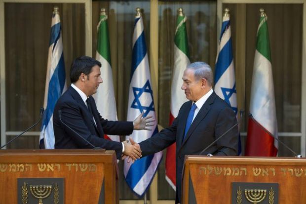 accordi-italia-israele-renzi-and-ldquo-cagliari-buon-esempio-and-rdquo