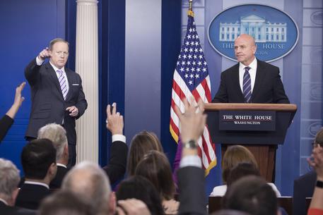National Security Advisor H.R. McMaster briefs the White House Press Corps