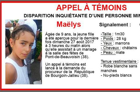 Maelys De Araujo after she went missing from a wedding