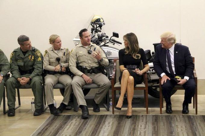 US President Donald J. Trump in Las Vegas, Nevada