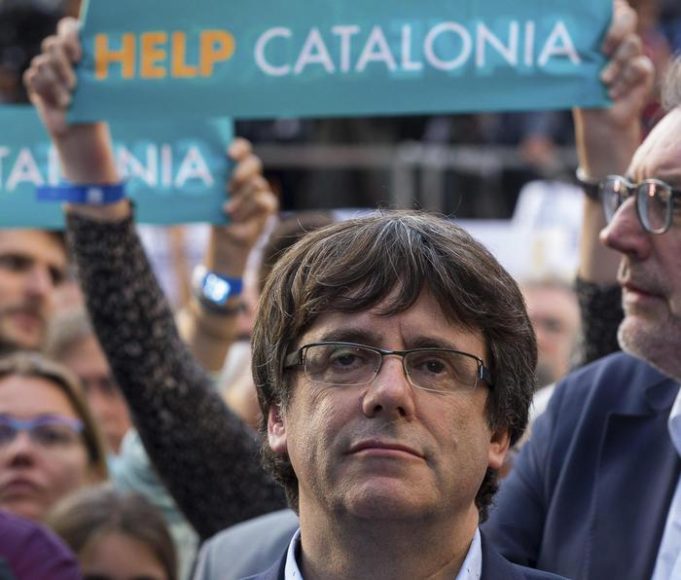 Protest against imprisonment of pro-independence leaders
