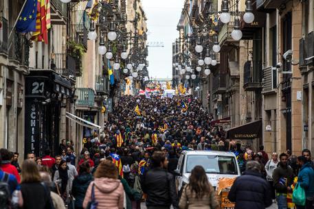 Protest against the imprisonment of pro-independence leaders