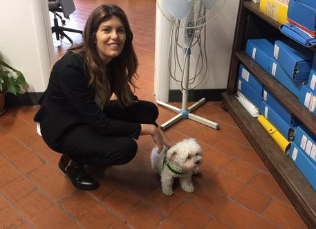 Benji e l'assessore genovese Elena Fiorini
