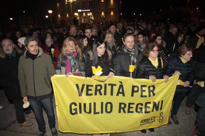 March in memory of Giulio Regeni