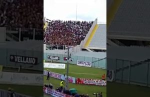 Fiorentina-Cagliari, l’incornata di Pavoletti fa esplodere di gioia i tifosi rossoblu al Franchi