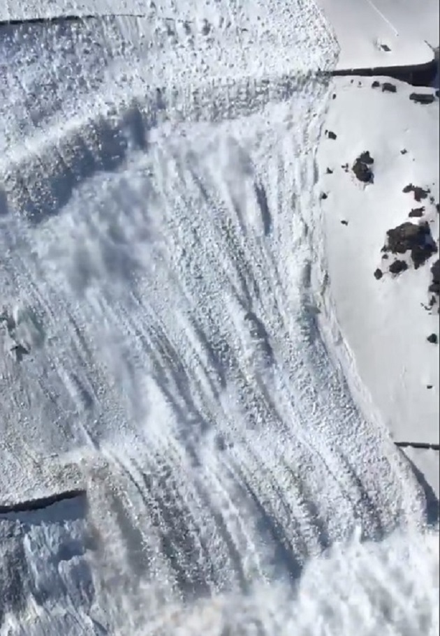 Mega valanga programmata a passo dello Stelvio