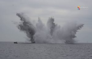 Cagliari: la Marina fa brillare un ordigno bellico