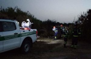 Fiamme a Molentargius: il Paff in azione