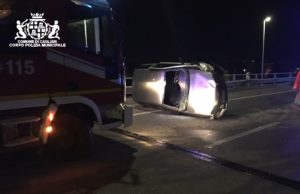 Cagliari, contro il guardrail sull’Asse mediano: ferita una donna