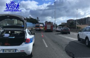 Cagliari, Asse mediano in tilt per uno scontro tra due auto