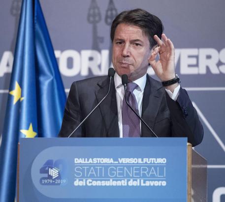 Presidente Conte agli stati generali dei consulenti del lavo