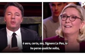 Botte e risposta tra Renzi e la Le Pen sulla Brexit