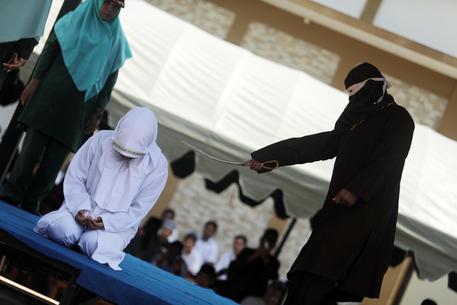 Public caning for having sexual relations without marriage