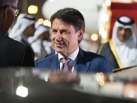 Pres Conte arriva in Qatar