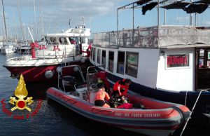 Cagliari, una barca è stata messa in sicurezza a su Siccu