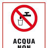Carbonia, acqua non potabile: divieto di utilizzo