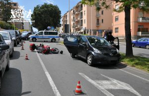 Cagliari, incidente a Monte Urpinu: ferito il conducente di una moto
