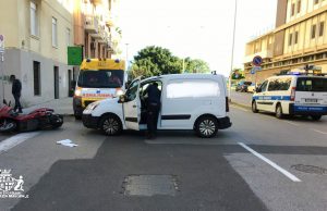Cagliari, incidente stradale: conducente della moto senza assicurazione e revisione