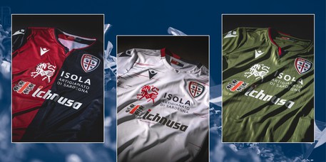Calcio: nuove maglie del Cagliari per stagione 2019/20