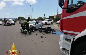 Quartu, incidente sulla Sp17: grave un motociclista