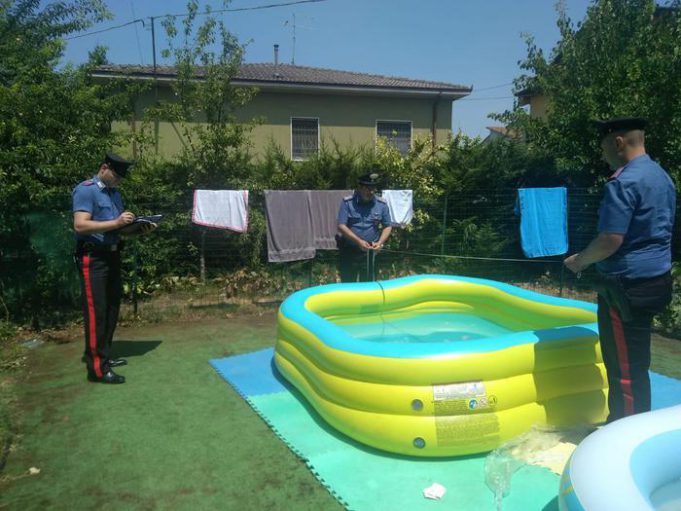 carabinieri asilo nido piscina