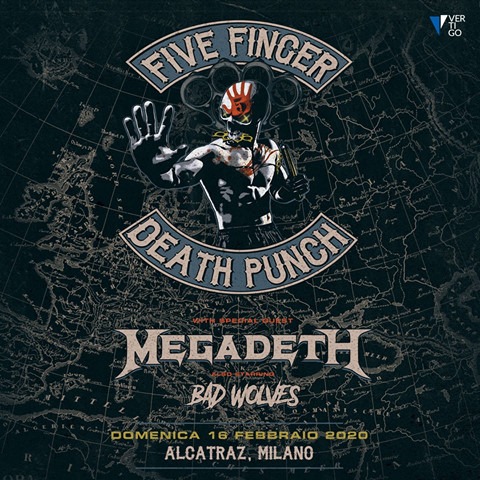 five-finger-death-punch-megadeth-locandina