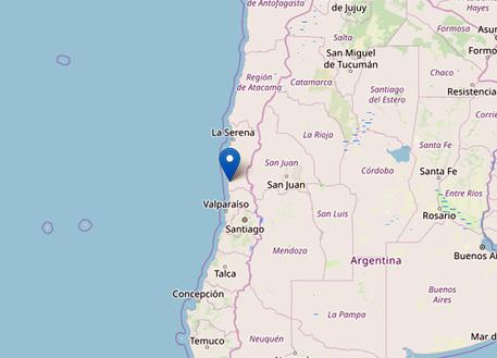 ++ Cile: scossa terremoto, oscillano palazzi Santiago ++