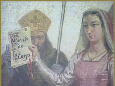 Carta de Logu in ceramica in piazza a Oristano