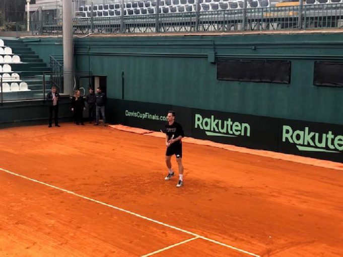 Tennis Coppa Davis Cagliari, allenamenti