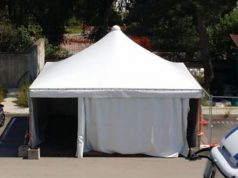 Coronavirus: tenda prelievi e screening all’esterno dell’ospedale di Oristano