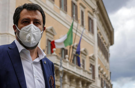 The leader of Lega party Matteo Salvini