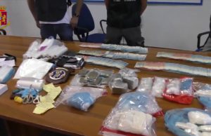 Cagliari, operazione antidroga della Polizia, due arresti