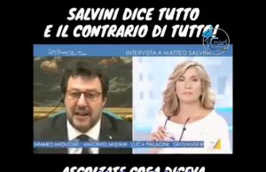Salvini sul campionato di calcio dice tutto e il contrario di tutto