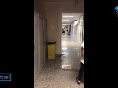 Maltempo, piove all’interno dei locali del Tribunale di Cagliari