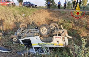 Incidente mortale tra Pabillonis e Sardara, coinvolti due operatori della Protezione civile