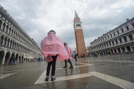 St Marks Square in Venice without water