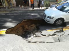 Voragine in strada a Cagliari, via Pessina riapre al traffico domani