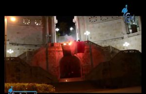 Cagliari, violano coprifuoco e bruciano tricolore. La Digos indaga su responsabili
