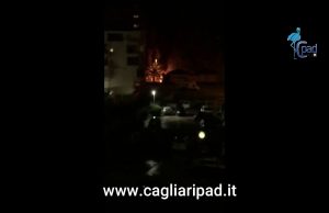 Quartu, in fiamme un bar a Pitz’e Serra