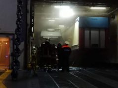 Fiamme nella stiva di una nave diretta a Porto Torres