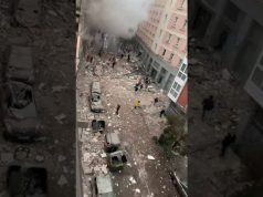 Violenta esplosione nel centro di Madrid