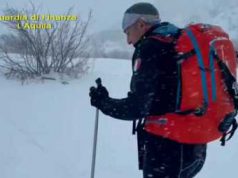 Ricerche dei dispersi sul Velino: elicottero Gdf trova segnale cellulare dispersi Velino